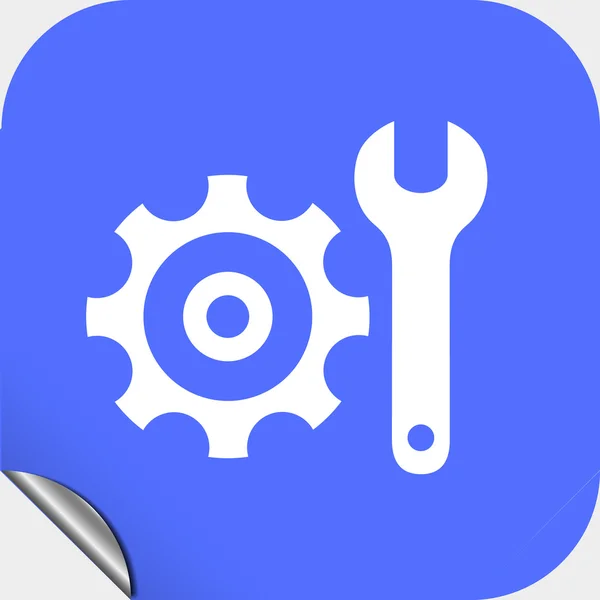 Gear, wrench and screwdriver icons Stock Vector Image by ©hristianin