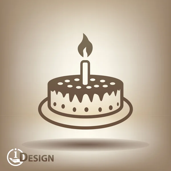 Cake icon — Stock Vector