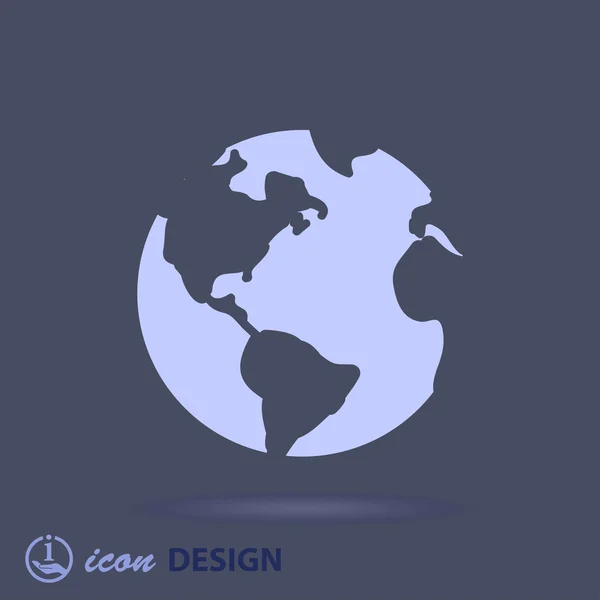 Icône Globe — Image vectorielle