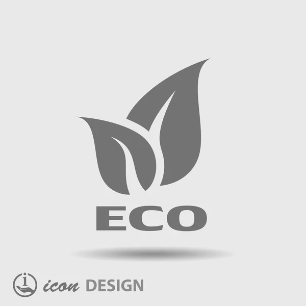 Icono ecológico — Vector de stock