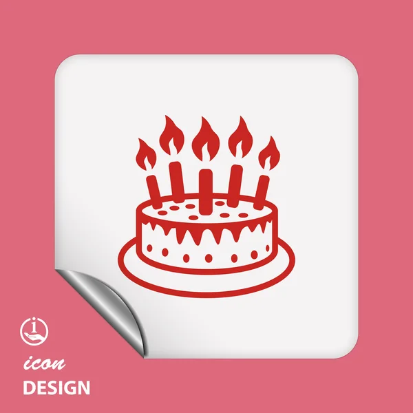 Cake icon — Stock Vector