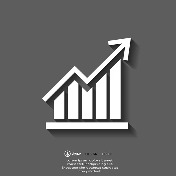 Iş grafik simgesi — Stok Vektör