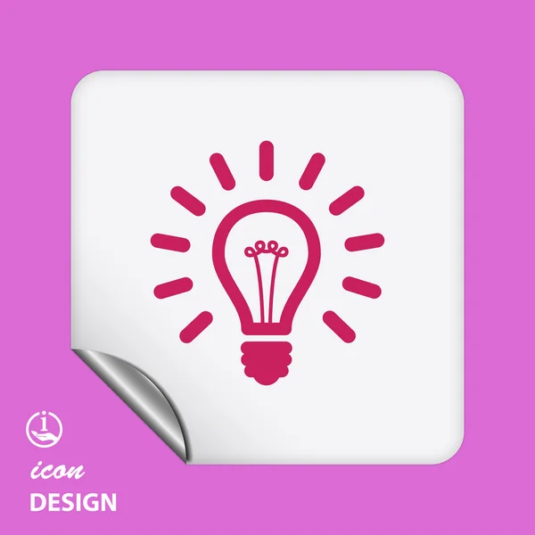 Light bulb icon — Stock Vector