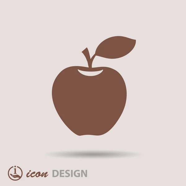 Icono de manzana — Vector de stock