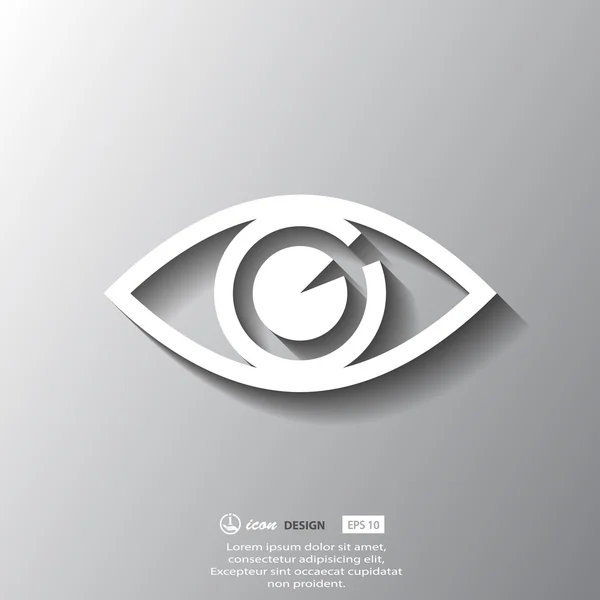 Иконка глаза — стоковый вектор