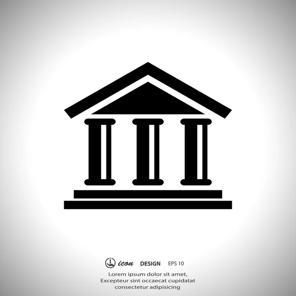 Bank icon — Stock Vector