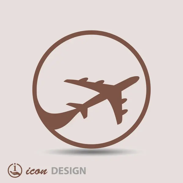 Icono del avión — Vector de stock