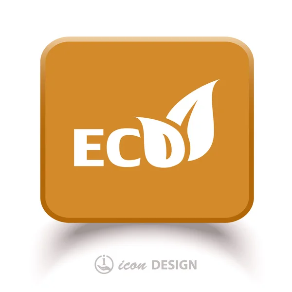 Icône Eco feuilles — Image vectorielle
