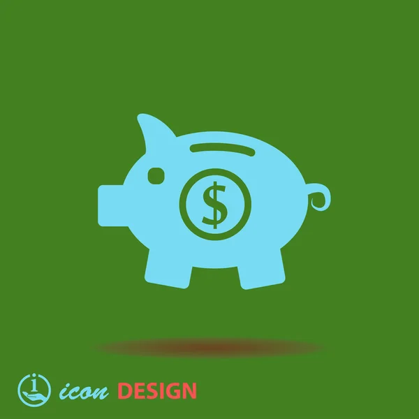 Moneybox icono — Vector de stock