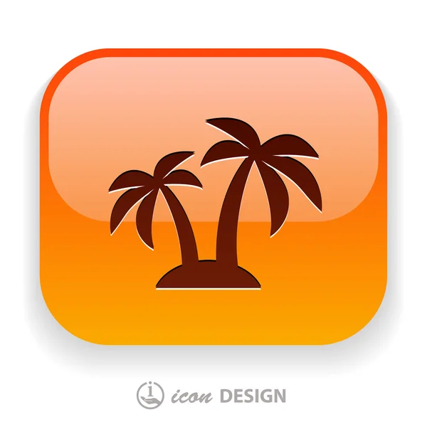 Island icon — Stock Vector