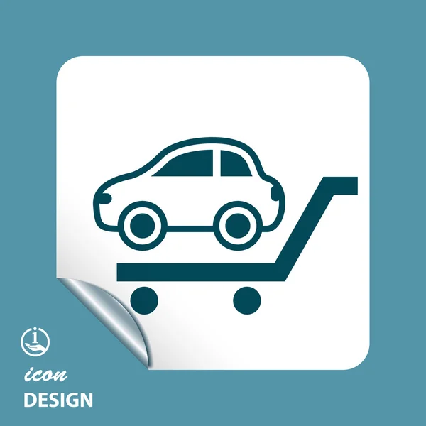 Auto pictogram. — Stockvector