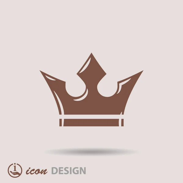 Pictograph of crown — Stock Vector