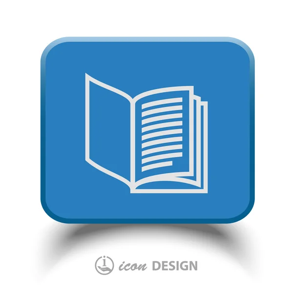 Icono del libro — Vector de stock