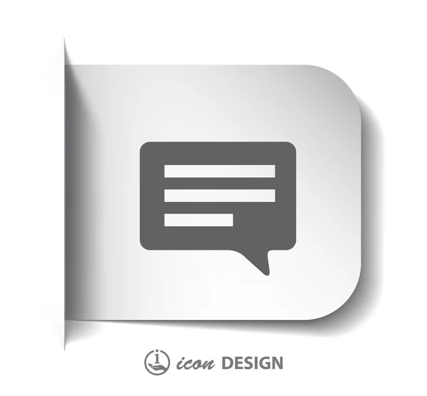 Message or chat icon — Stock Vector