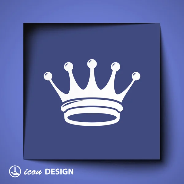 Icono de corona — Vector de stock