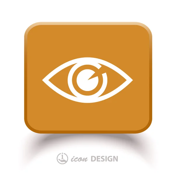 Icono del ojo — Vector de stock