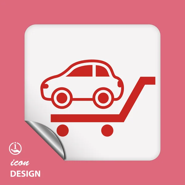 Auto pictogram. — Stockvector