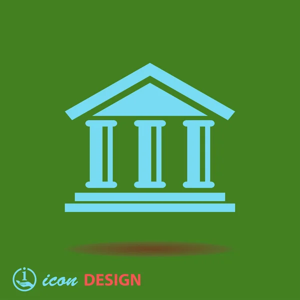 Icono del Banco — Vector de stock