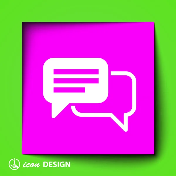 Message or chat icon — Stock Vector