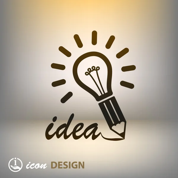 Light bulb - idea icon — Stock Vector