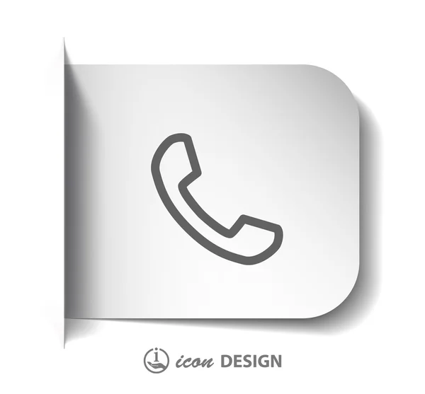 Imaginea telefonului — Vector de stoc