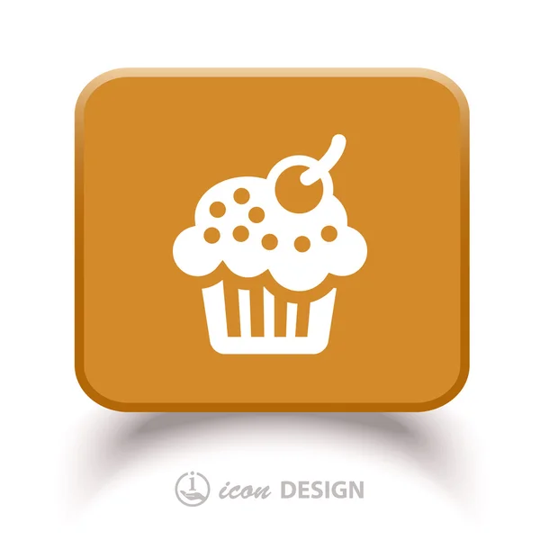 Pictograph of cake — Stock Vector