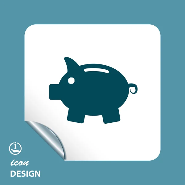 Moneybox icono — Vector de stock