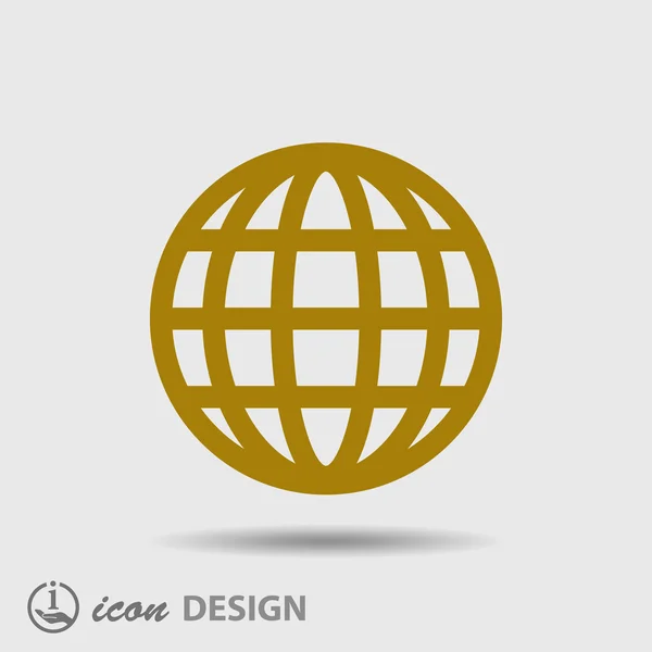 Globe-icoon — Stockvector