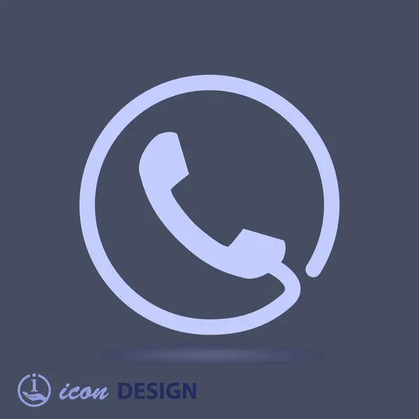 Telefoonpictogram — Stockvector