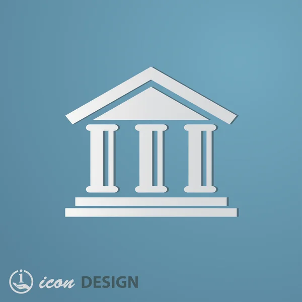 Icono del Banco — Vector de stock