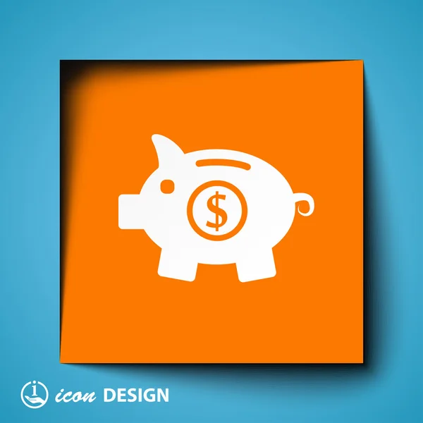 Moneybox icon — Stock Vector