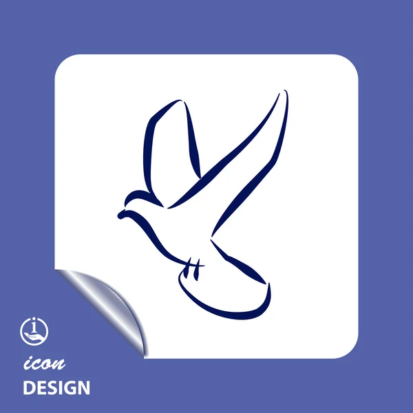 Icona dell'uccello — Vettoriale Stock