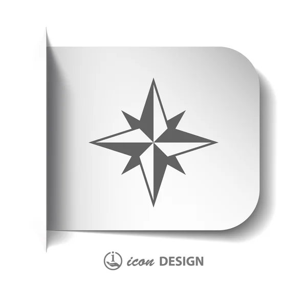 Compass icon — Stock Vector