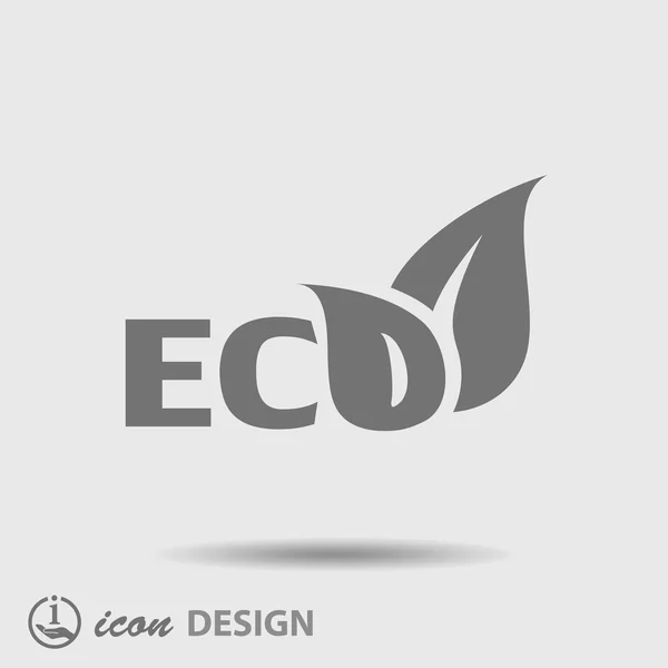 Eco folhas ícone —  Vetores de Stock