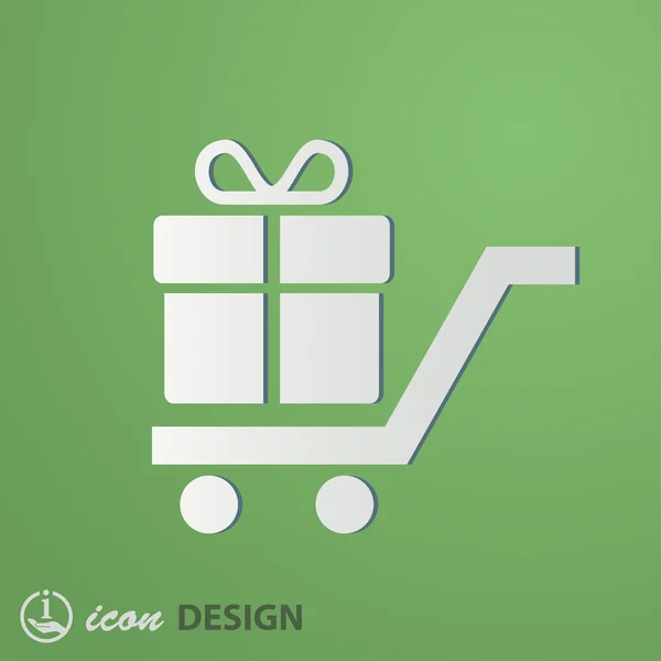 Icono regalo — Vector de stock