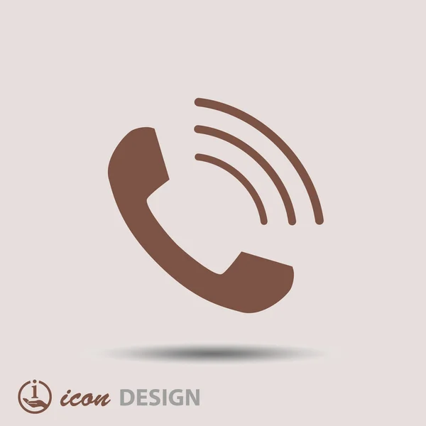 Telefoonpictogram — Stockvector