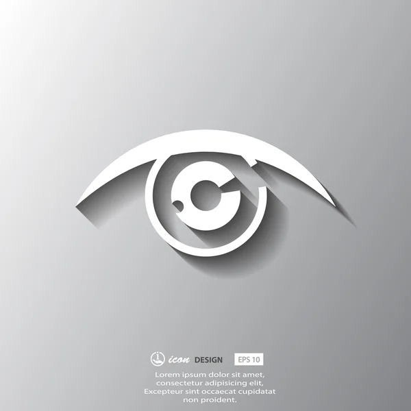 Pictografía del ojo — Vector de stock