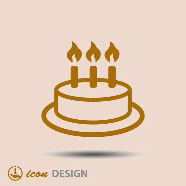 Cake icon — Stock Vector