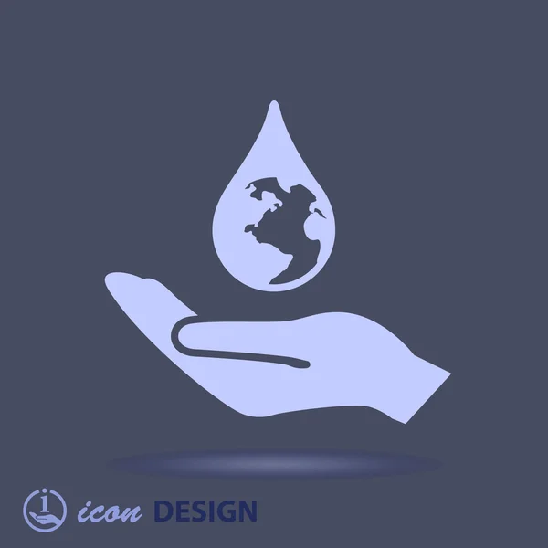 Icono ecológico — Archivo Imágenes Vectoriales