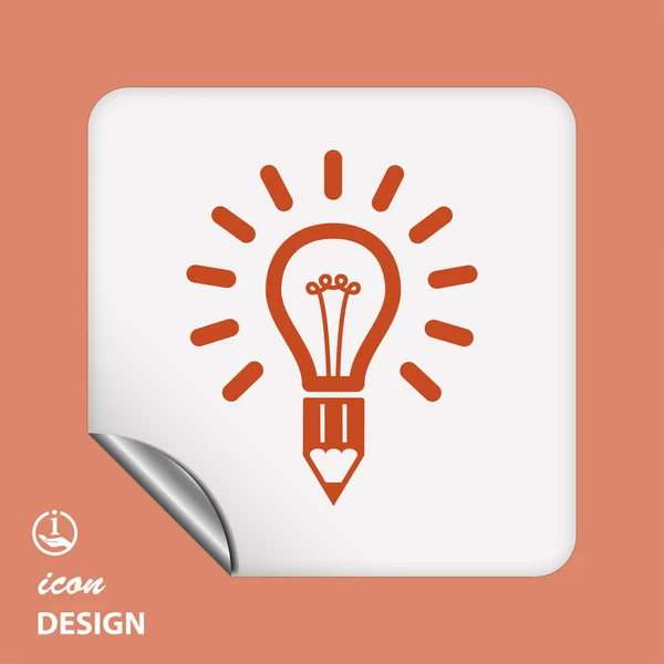 Light bulb icon — Stock Vector