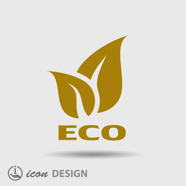 Значок eco — стоковый вектор