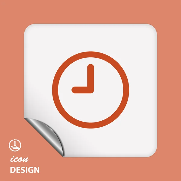 Icono del reloj — Vector de stock