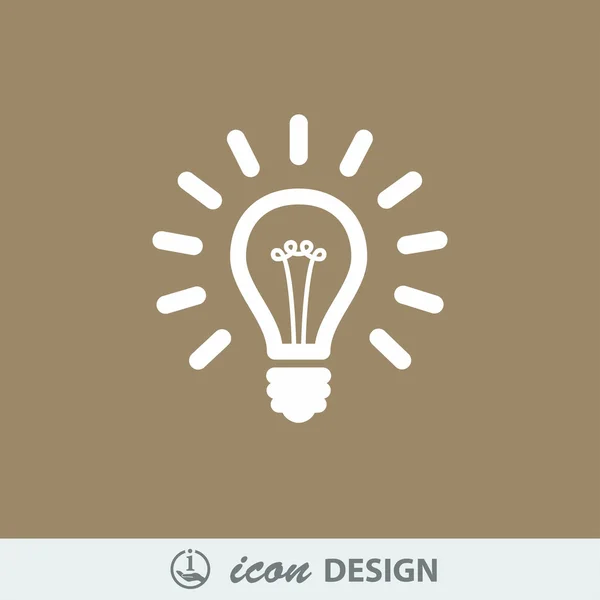 Light bulb icon — Stock Vector