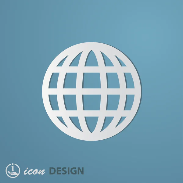 Globe-icoon — Stockvector