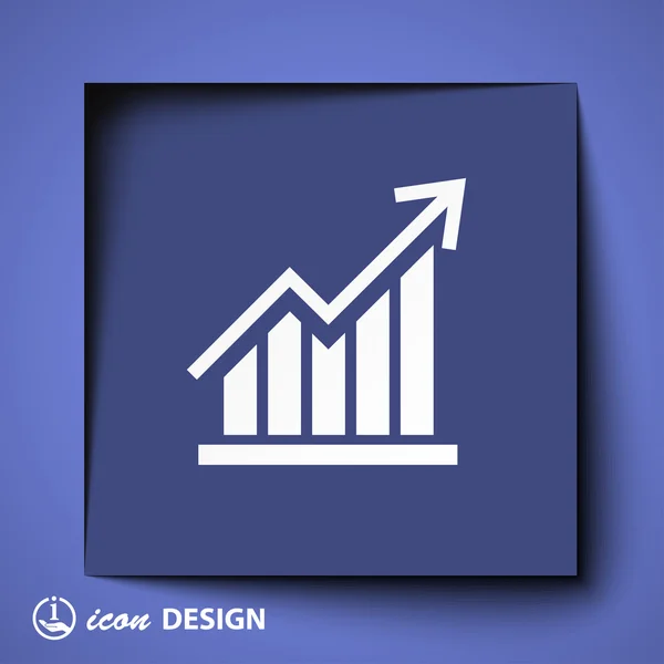 व्यवसाय ग्राफ चिन्ह — स्टॉक व्हेक्टर