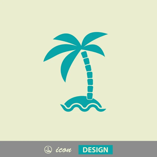 Icône de l'île — Image vectorielle