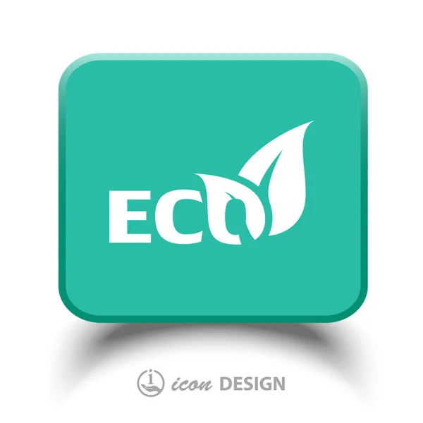 Значок eco — стоковый вектор