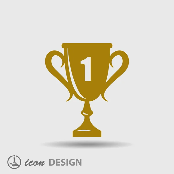 Icono Copa de Campeones — Vector de stock