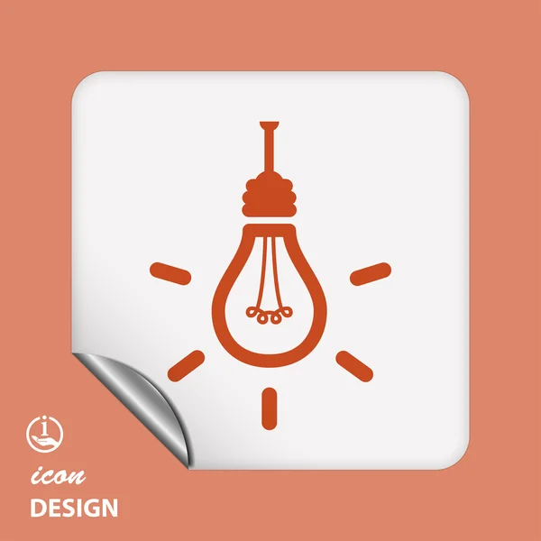 Light bulb icon — Stock Vector