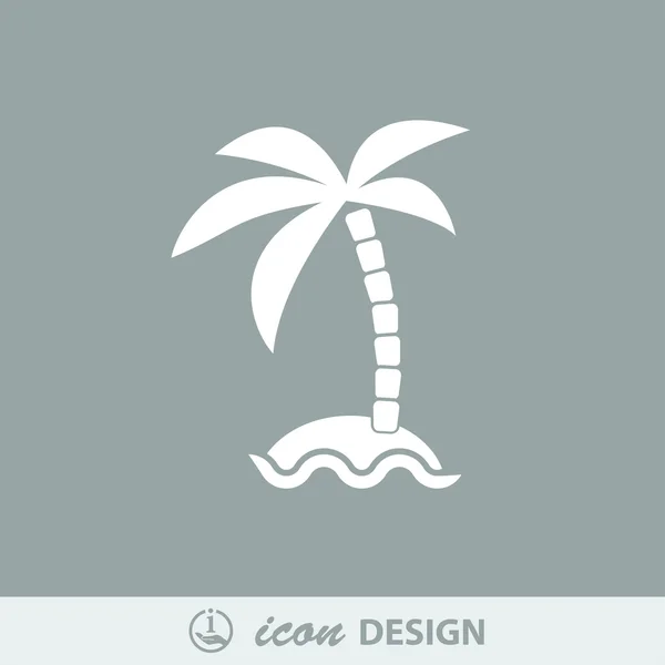 Island icon — Stock Vector